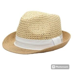 Kelly & Katie Pop Band Paper Jute Fedora Hat